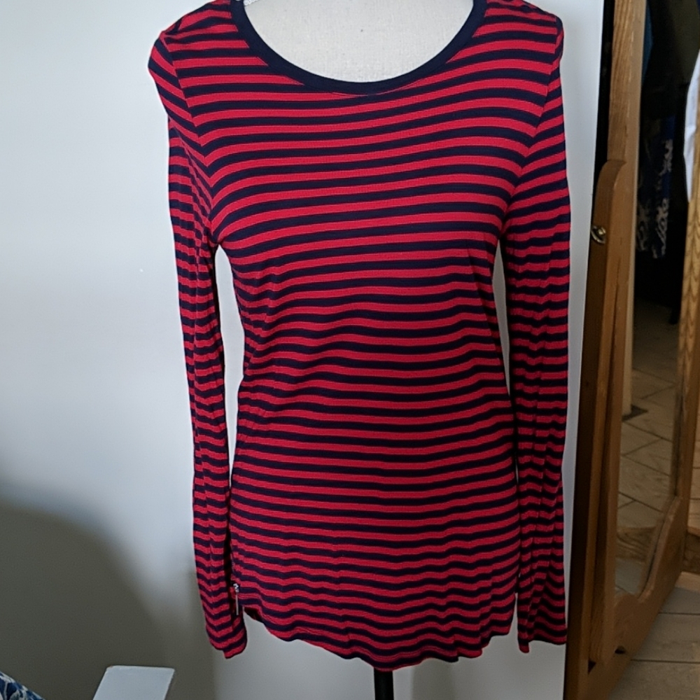 Michael Kors cotton stripe tunic top